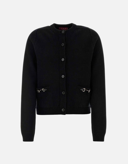 美品　定価26万　GUCCI カシミヤ　カーディガン　ベージュ　ホースビット Gucci ウール カシミヤ ホースビット付きカーディガン (すべての新品