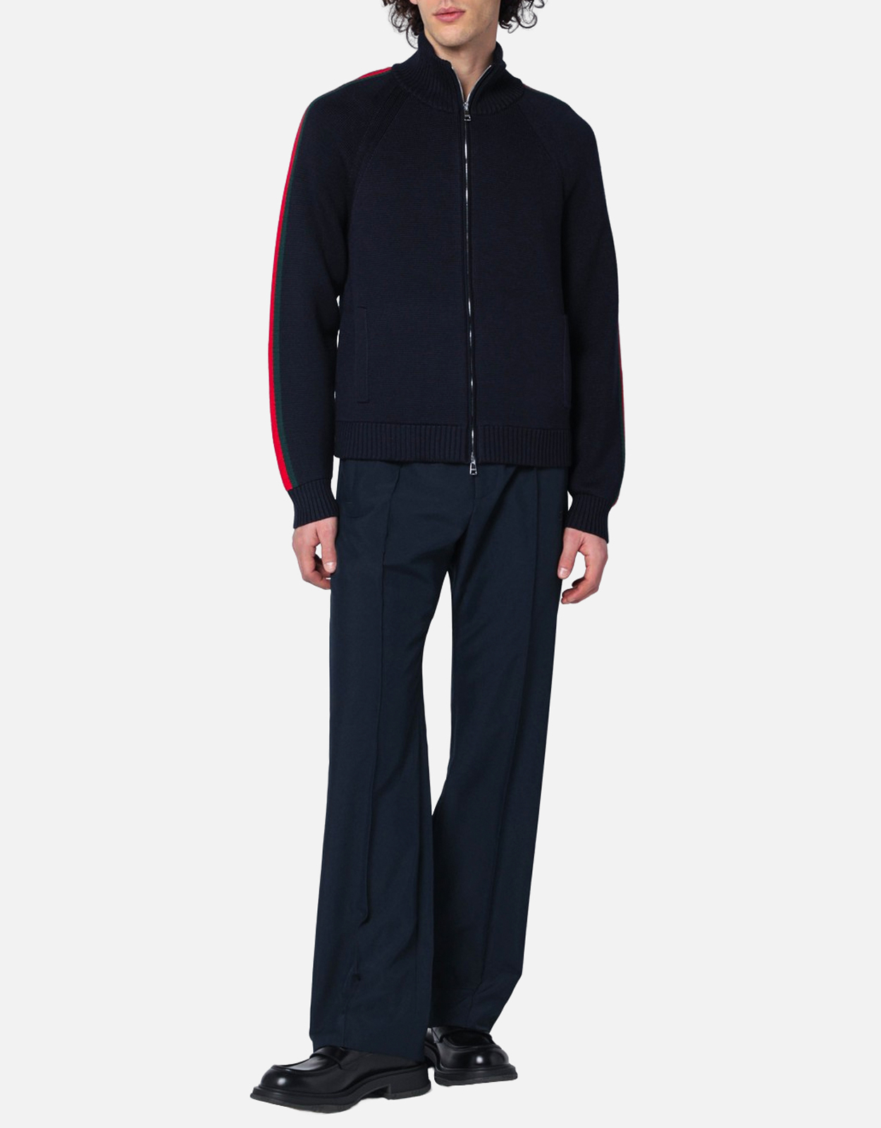 GUCCI ジップアップカーディガン 120 Gucci メンズ ウール ジップアップカーディガン (アパレル,シャツ