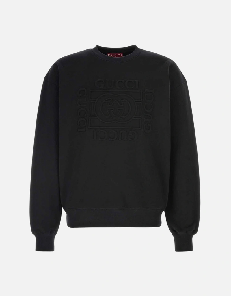 Gucci メンズ ブリushedコットンジャージースウェットシャツ (すべての