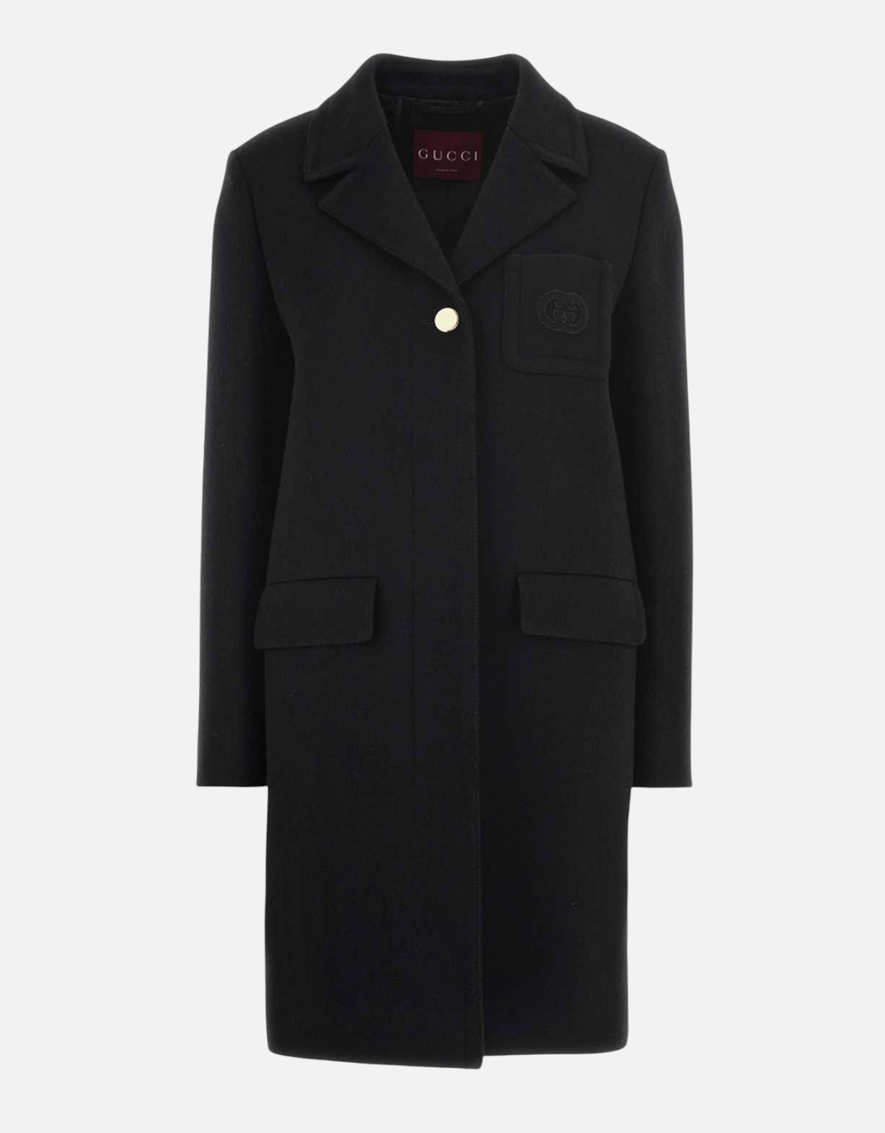 Gucci バタビアウールコート パッチ付き (すべての新品) IFCHIC.COM