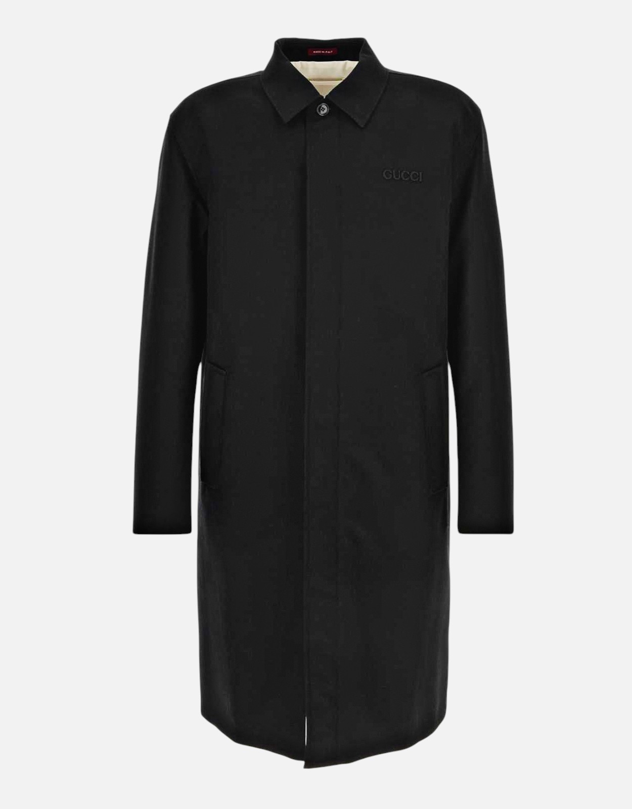 Gucci メンズ ブラックウールコート () IFCHIC.COM