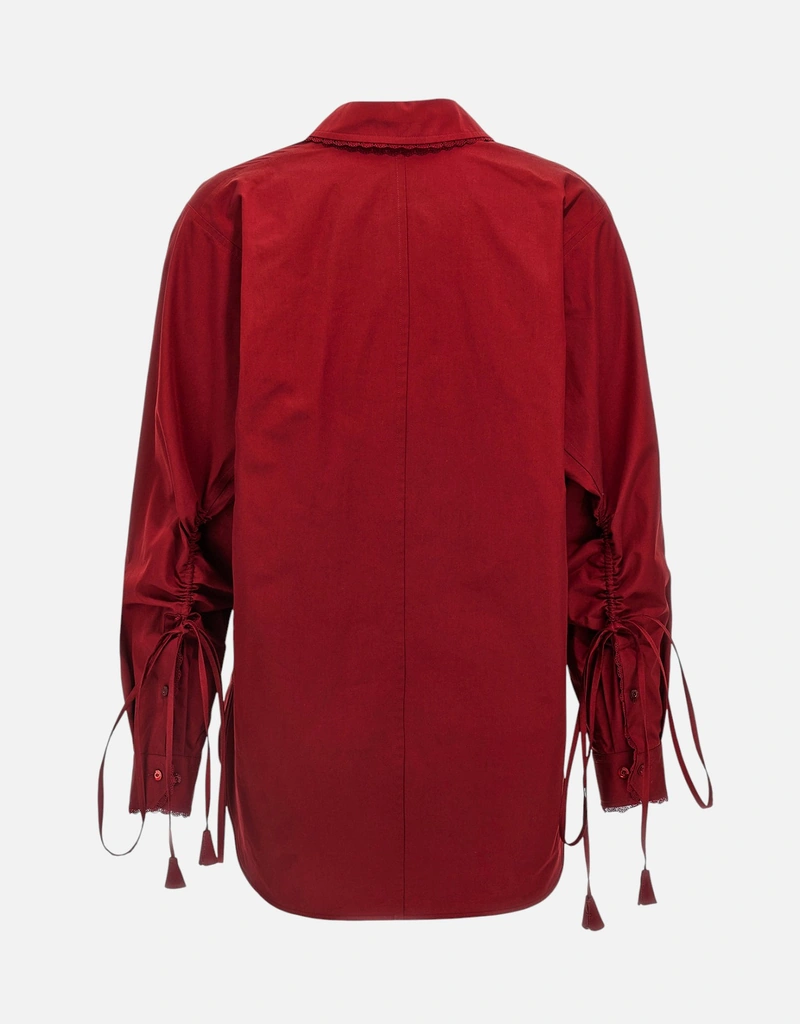 Gucci レースアップコットンポプリンシャツ () IFCHIC.COM