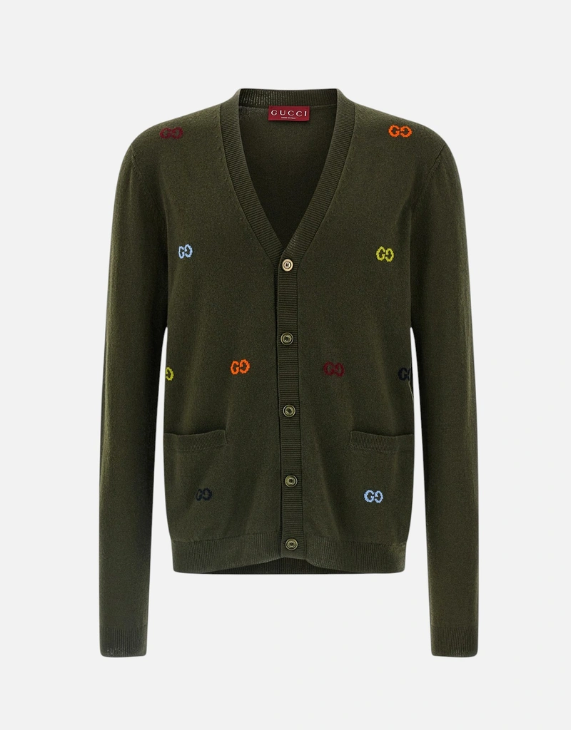 Gucci メンズ GGイントレチャートカシミヤカーディガン (すべての新品