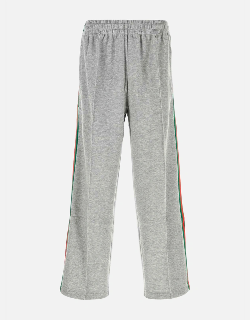 Gucci メンズコットンピケダブルウェブストライプジョガーパンツ