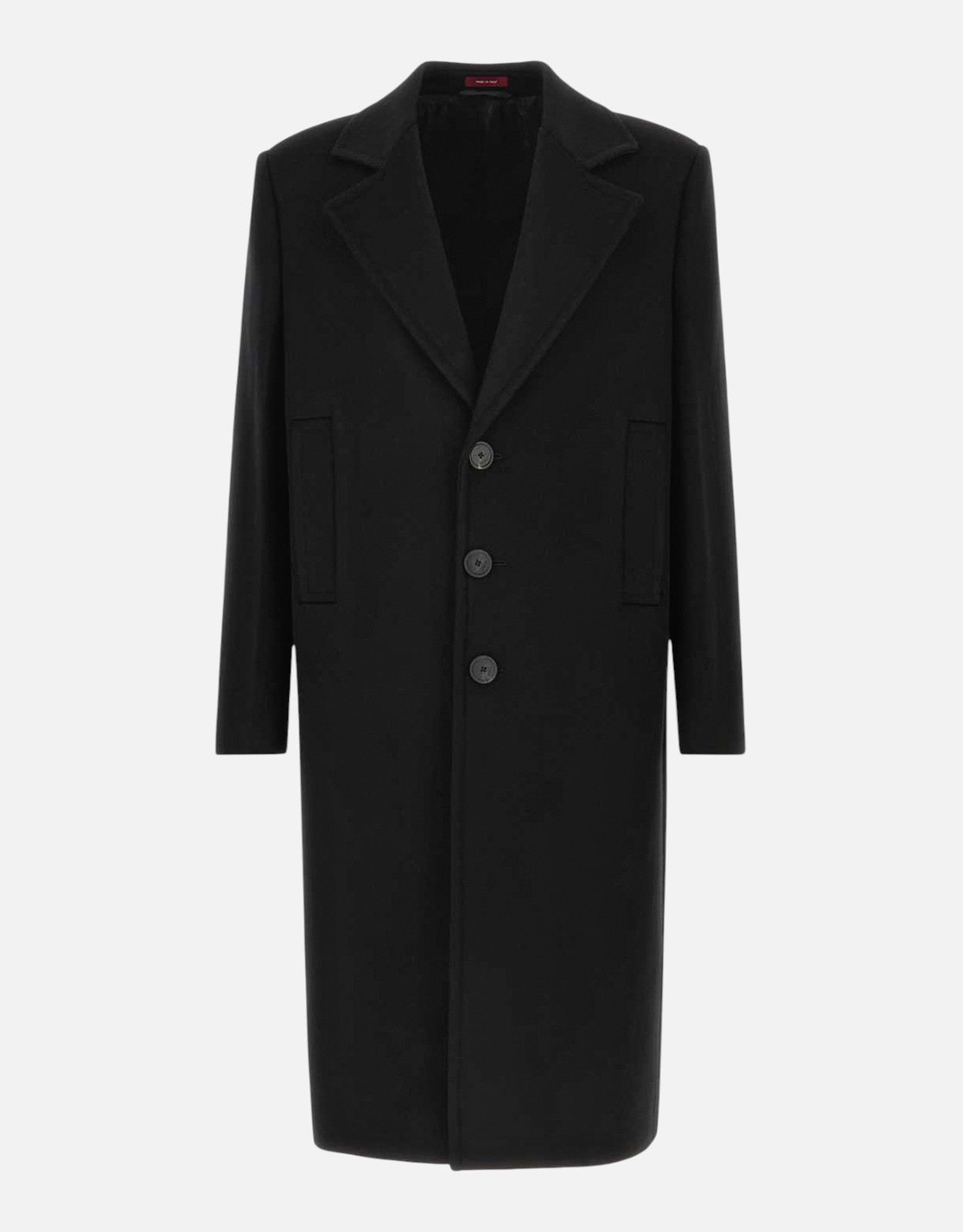 Gucci メンズ ウール カシミヤ ブレンド パッド入りショルダー コート