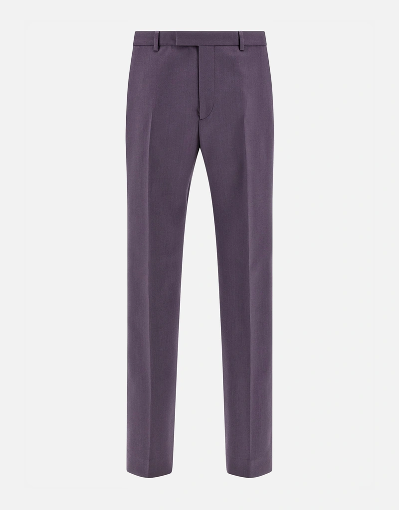 Gucci メンズウール仕立てストレートレッグパンツ (すべての新品