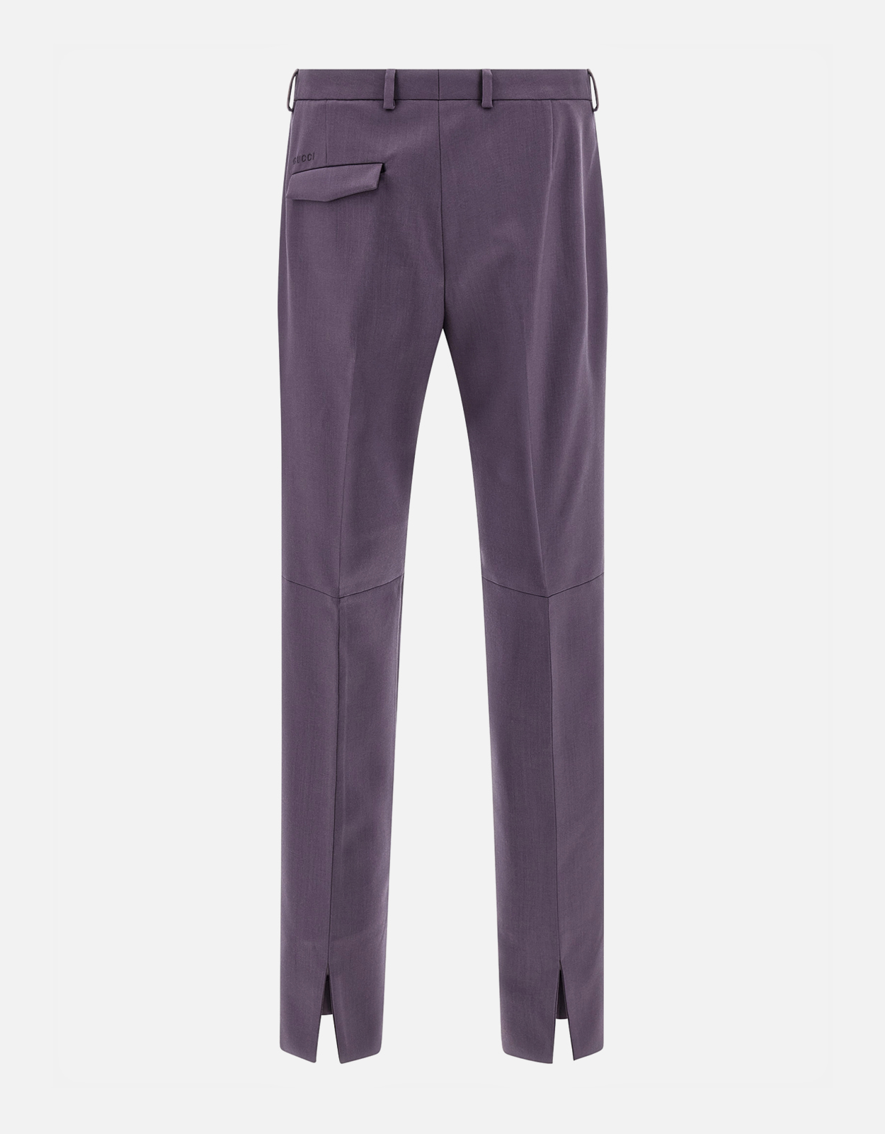 Gucci メンズウール仕立てストレートレッグパンツ (すべての新品