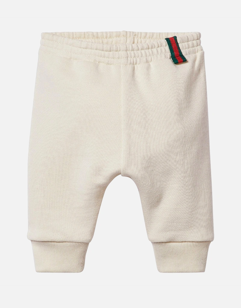 Gucci Kids キッズ ホワイト コットン ジョギングパンツ (すべての新品