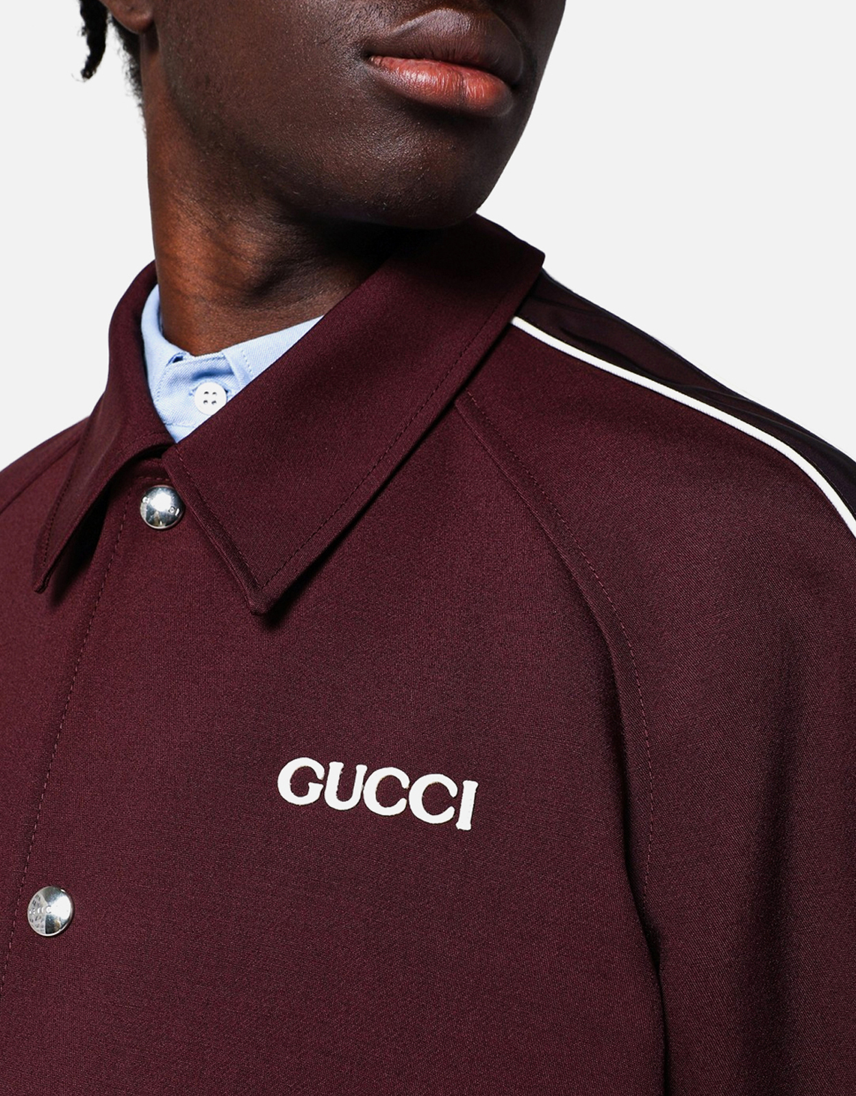 Gucci メンズウール混紡ボンバージャケット (すべての新品) IFCHIC.COM