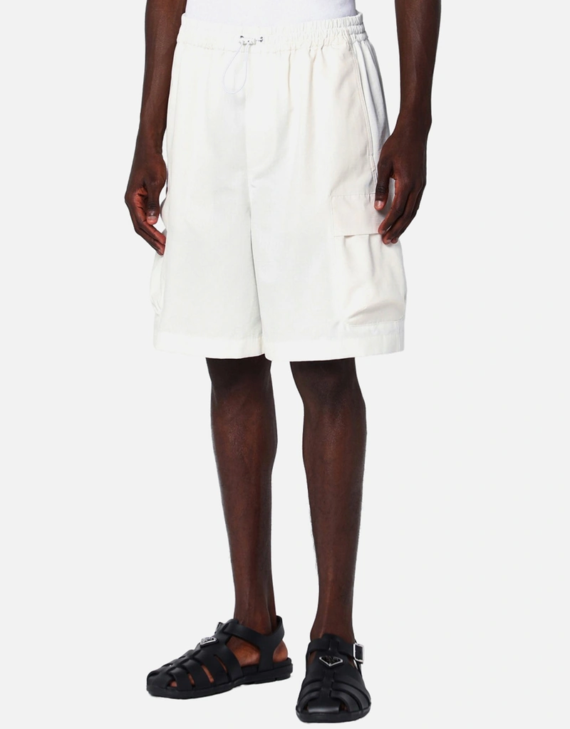 GUCCI グッチホワイト ショートパンツ Gucci メンズコットンポプリンホワイトショーツ (アパレル,ズボン