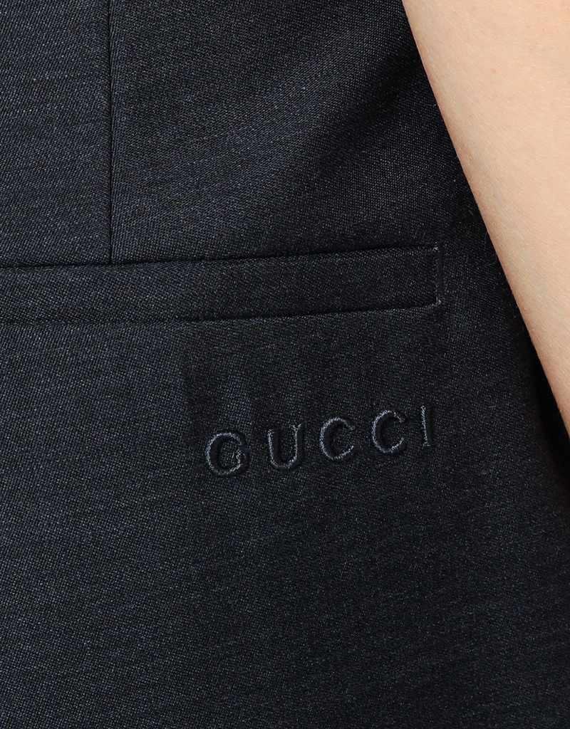 Gucci グレーウールパンツ (パンツ) IFCHIC.COM