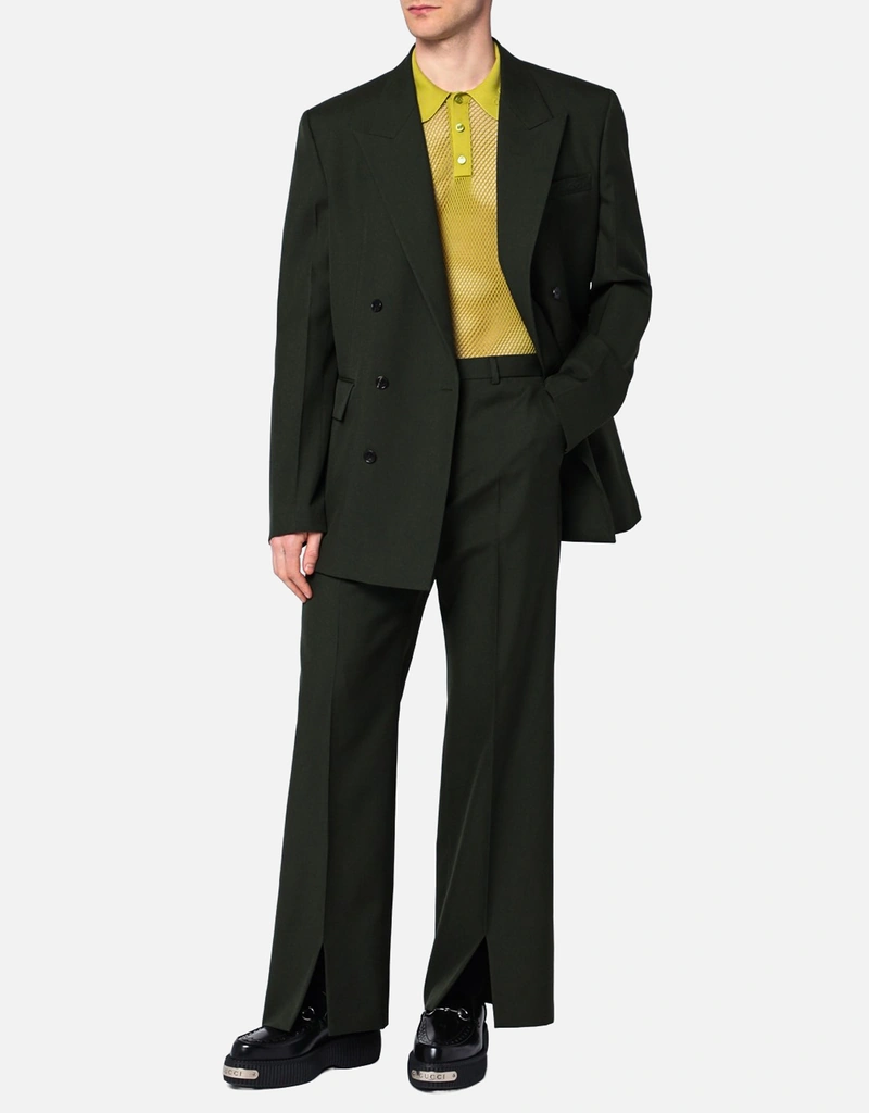 Gucci メンズダブルブレストウールブレザー (すべての新品) IFCHIC.COM