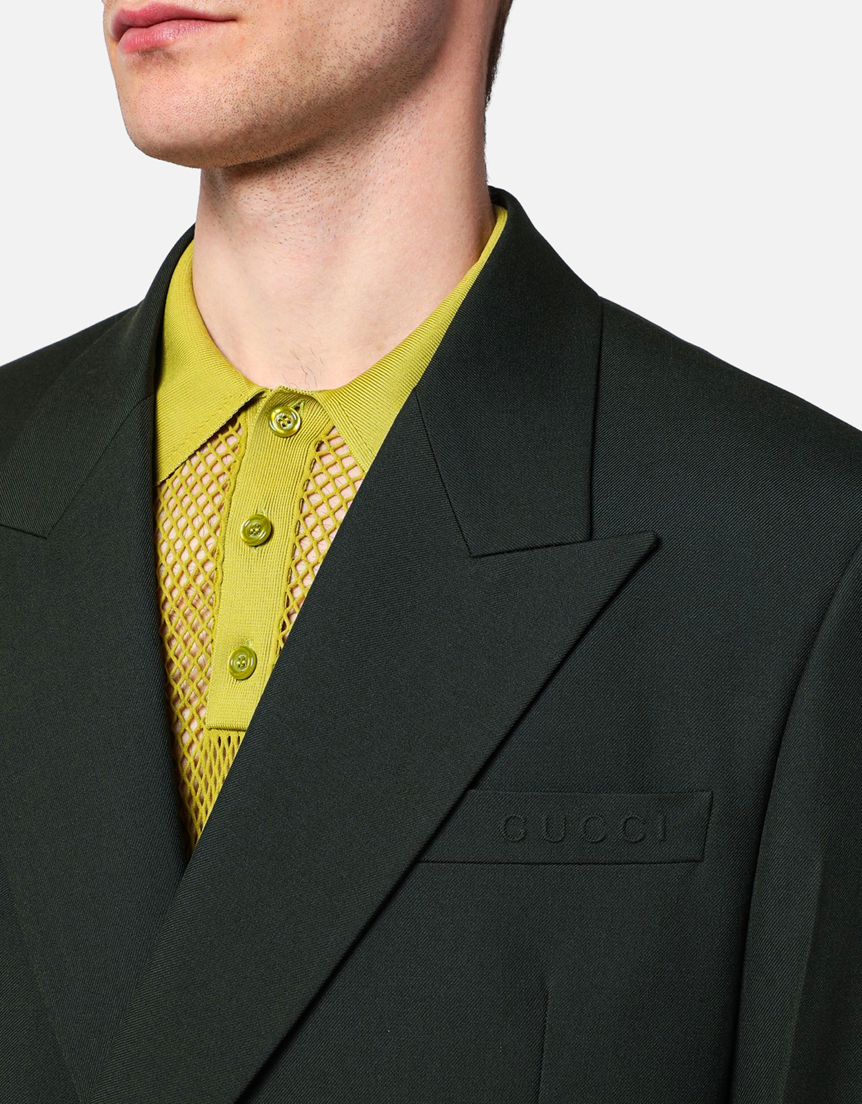 Gucci メンズダブルブレストウールブレザー (すべての新品) IFCHIC.COM