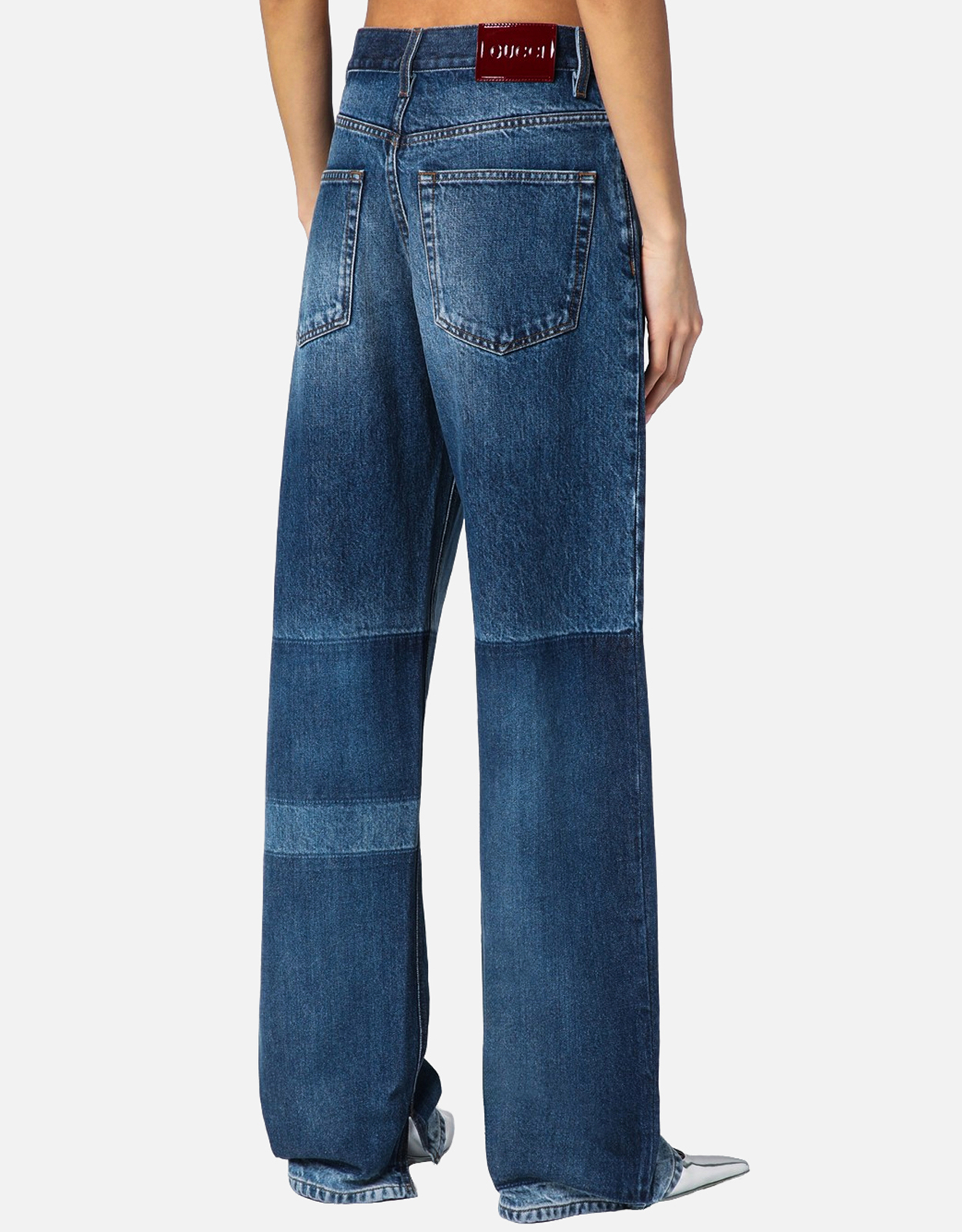 Gucci ツートーンワイドレッグデニムジーンズ (パンツ) IFCHIC.COM