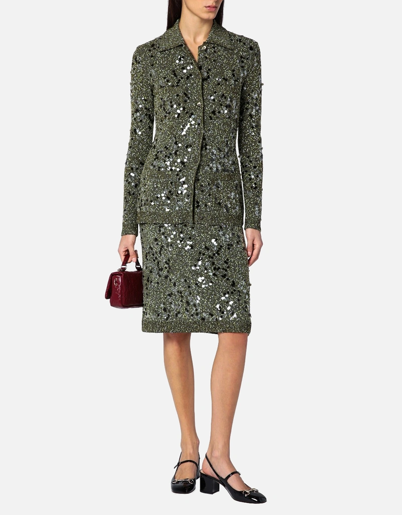 Viscose and Tweed Blend Skirt - Gucci - Woman