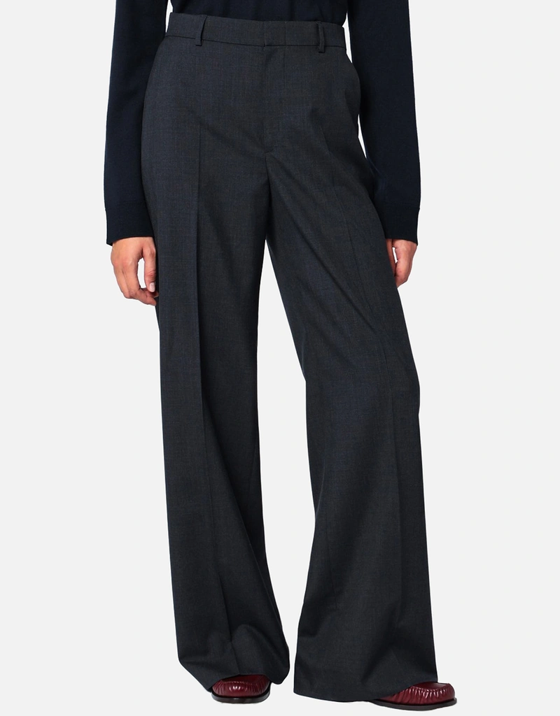 Gucci ウール ロゴ ワイドレッグ パンツ (パンツ) IFCHIC.COM