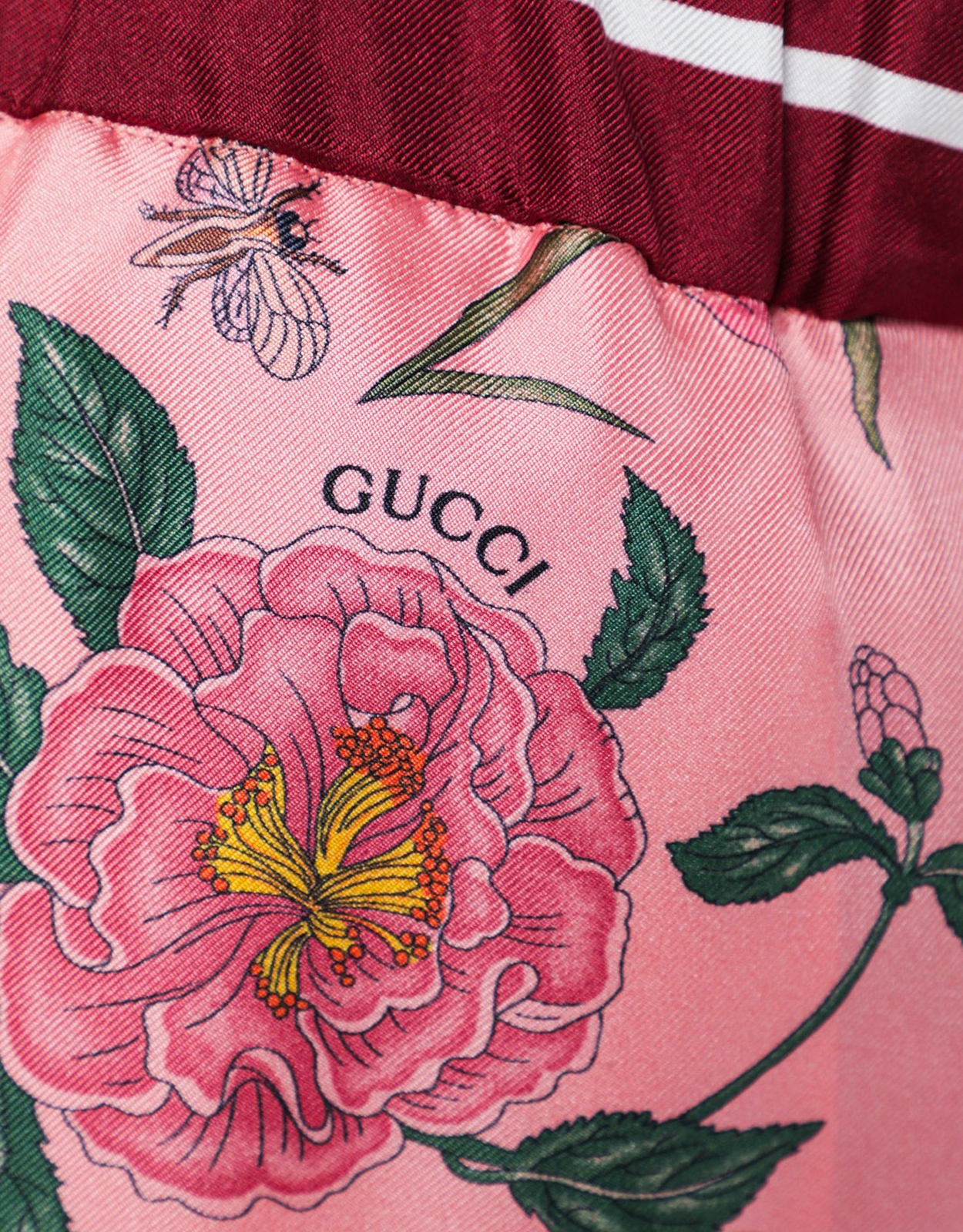 Gucci プリントシルクパンツ (パンツ) IFCHIC.COM