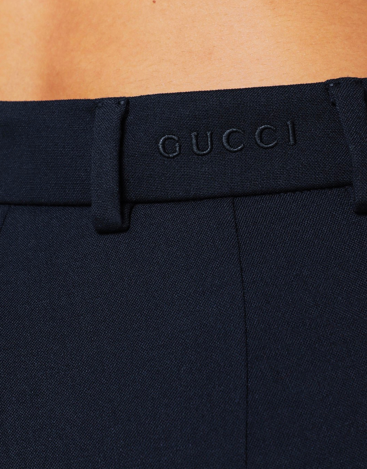 Gucci スリムブルーウールパンツ (パンツ) IFCHIC.COM