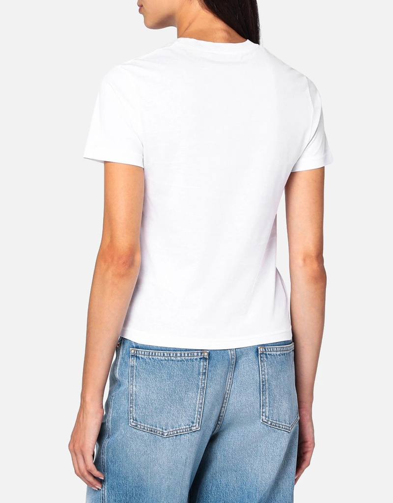 Gucci ホワイトジャージー刺繍入りTシャツ (トップス) IFCHIC.COM