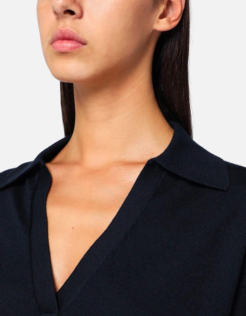 Gucci ネイビーブルーコットンセーター (トップス) IFCHIC.COM