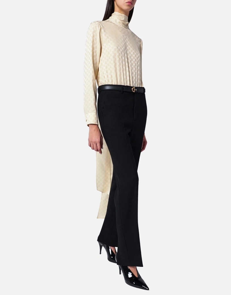 Gucci ブラックスキニーホールパンツ (パンツ) IFCHIC.COM