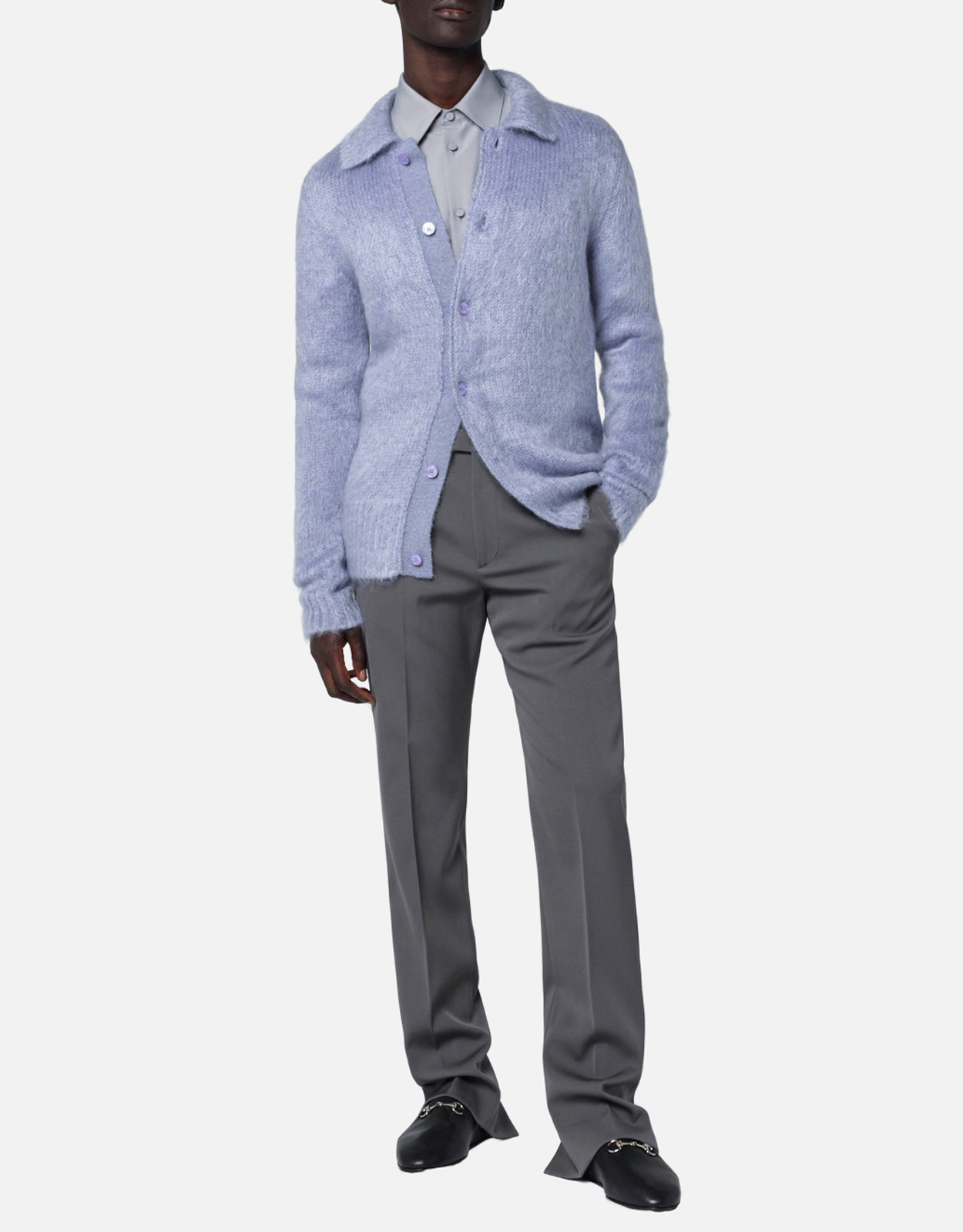 【たかさん専用】GUCCI ダークグレー シングルブレストスーツ パンツ付き 4807576.jpg