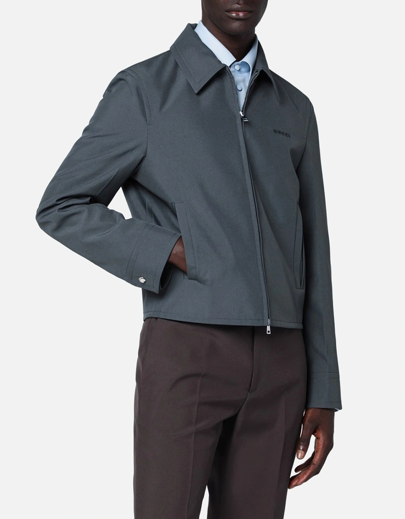 専用GUCCIダークグレー ジャケット Gucci メンズテクニカルポリエステルダークグレーレギュラーフィット
