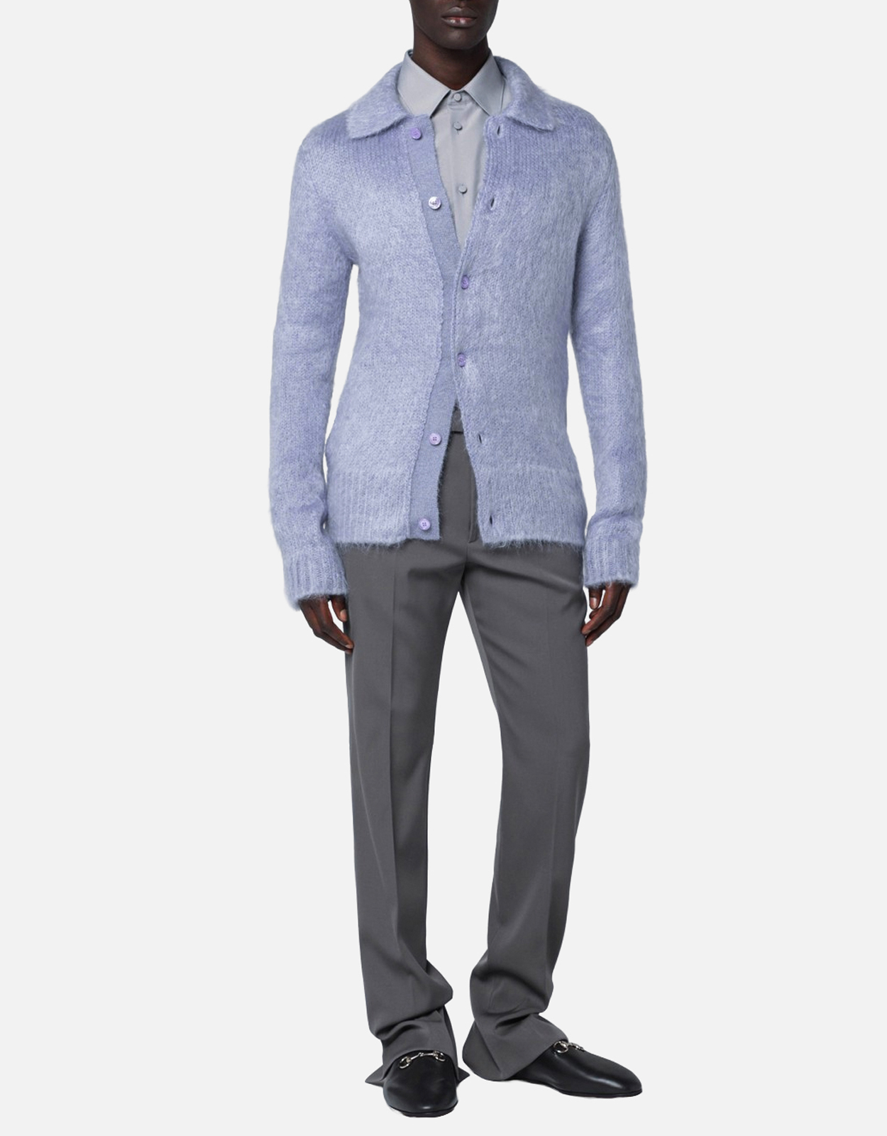 GUCCI Gucci Brushed mohair wool cardigan - L　グッチ ブラッシュド モヘア ウール カーディガン - L