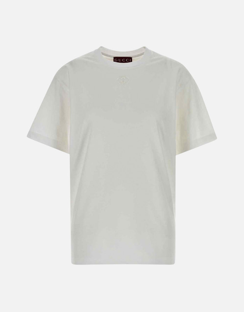 Gucci 刺繍入りコットンジャージーTシャツ (すべての新品) IFCHIC.COM