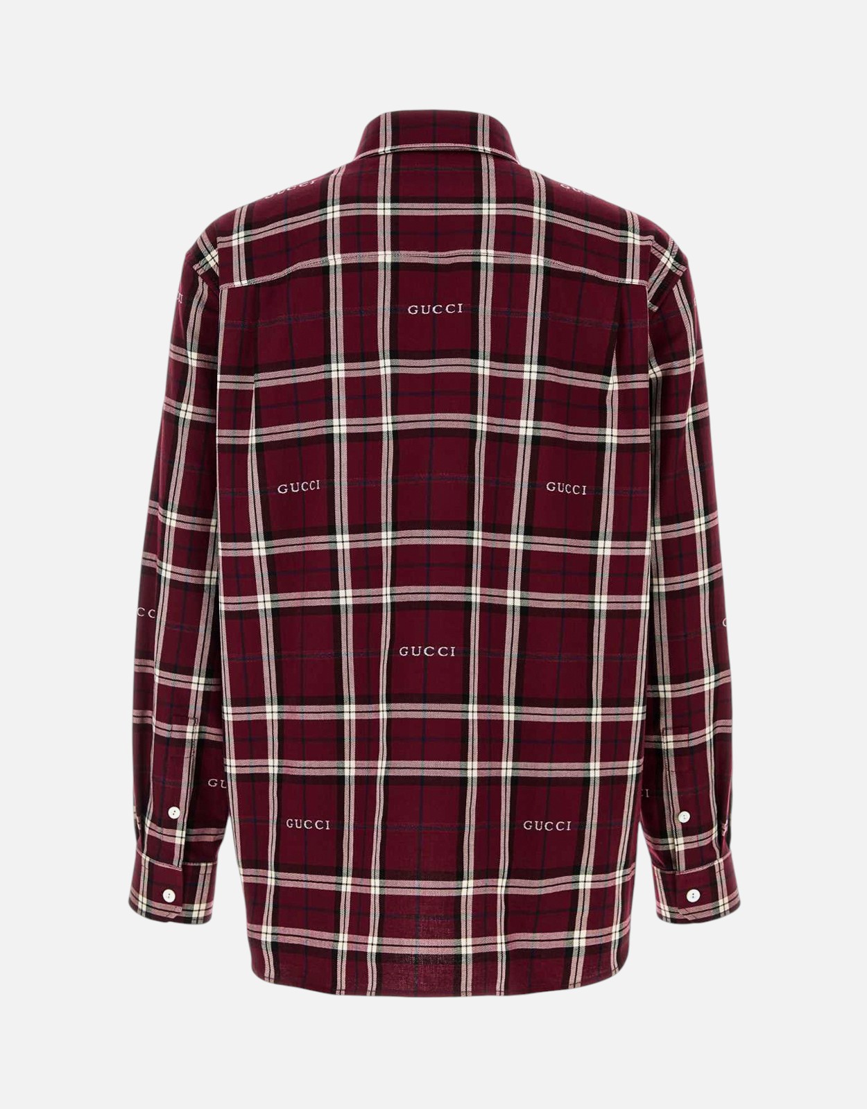 JACQUARD COTTON TARTAN SHIRT - Gucci - Man JACQUARD COTTON TARTAN SHIRT - Gucci - Man