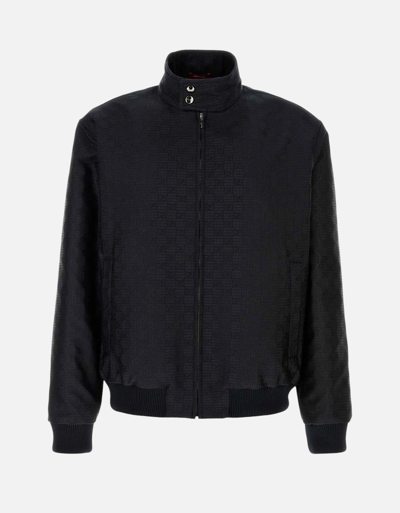 GUCCIブラック ジッパー付き ジャケット Gucci Men's GG Ripstop Zip Jacket (All New In) IFCHIC.COM