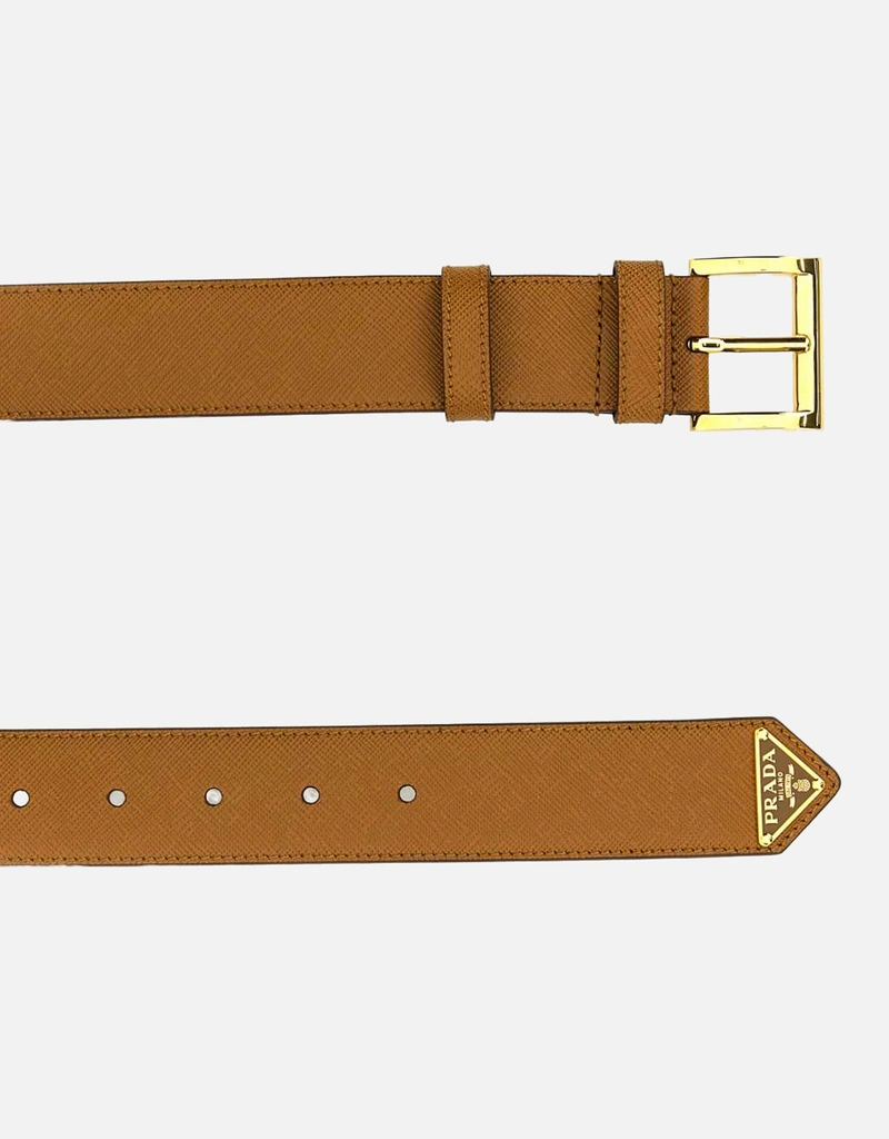 Prada キャラメル サフィアーノ カーフレザーベルト () IFCHIC.COM