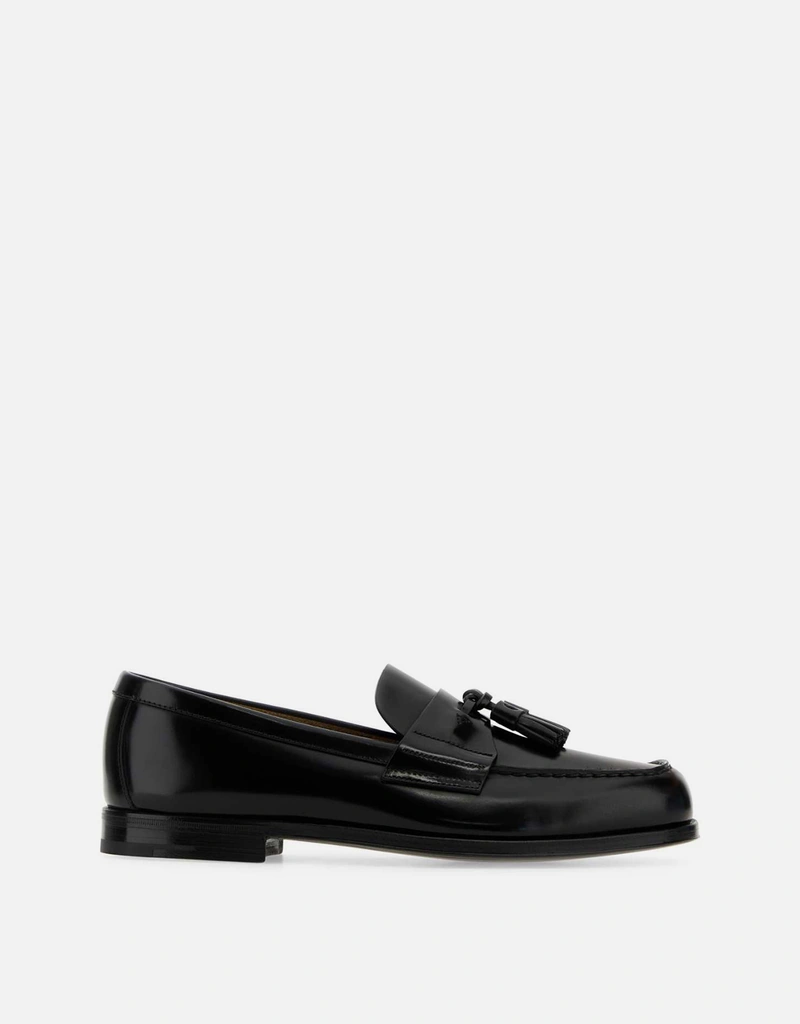 Prada メンズカーフスキンレザーローファー () IFCHIC.COM