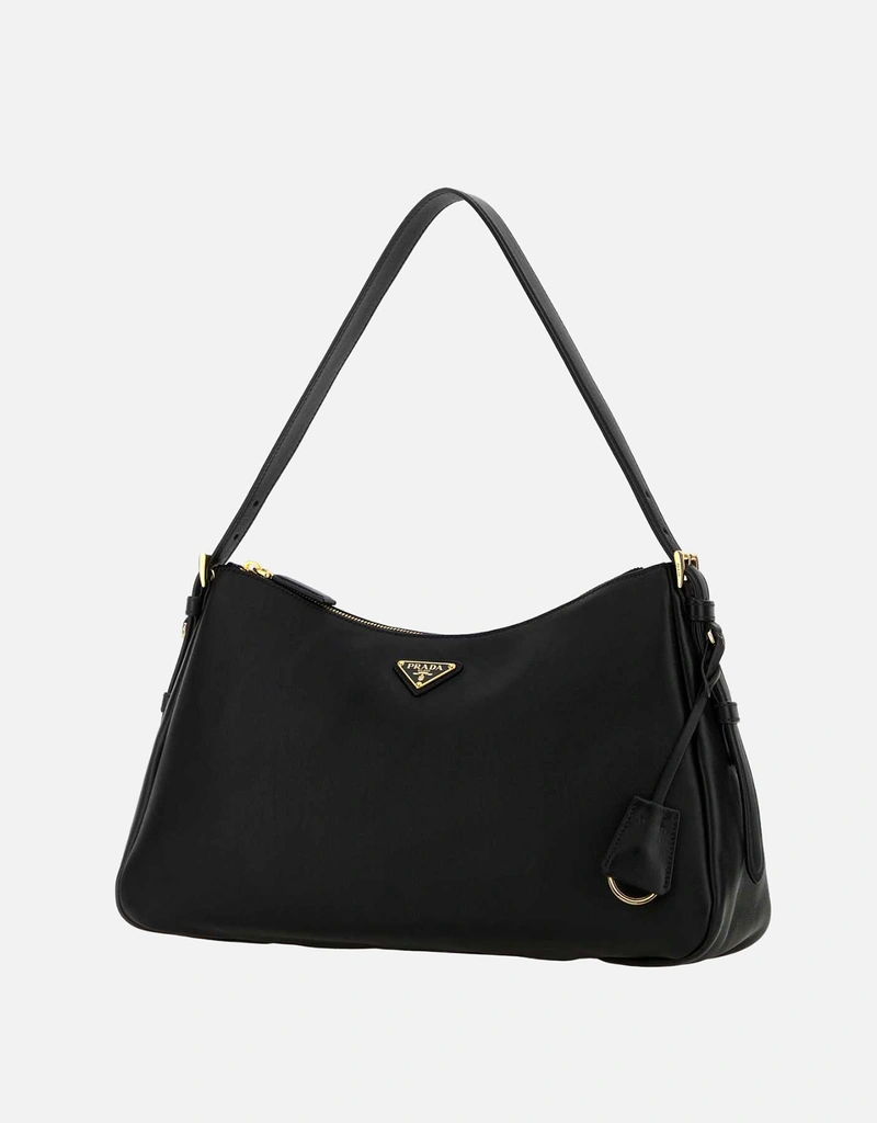 Prada レディース Aimée カーフスキンレザー 大型ショルダーバッグ