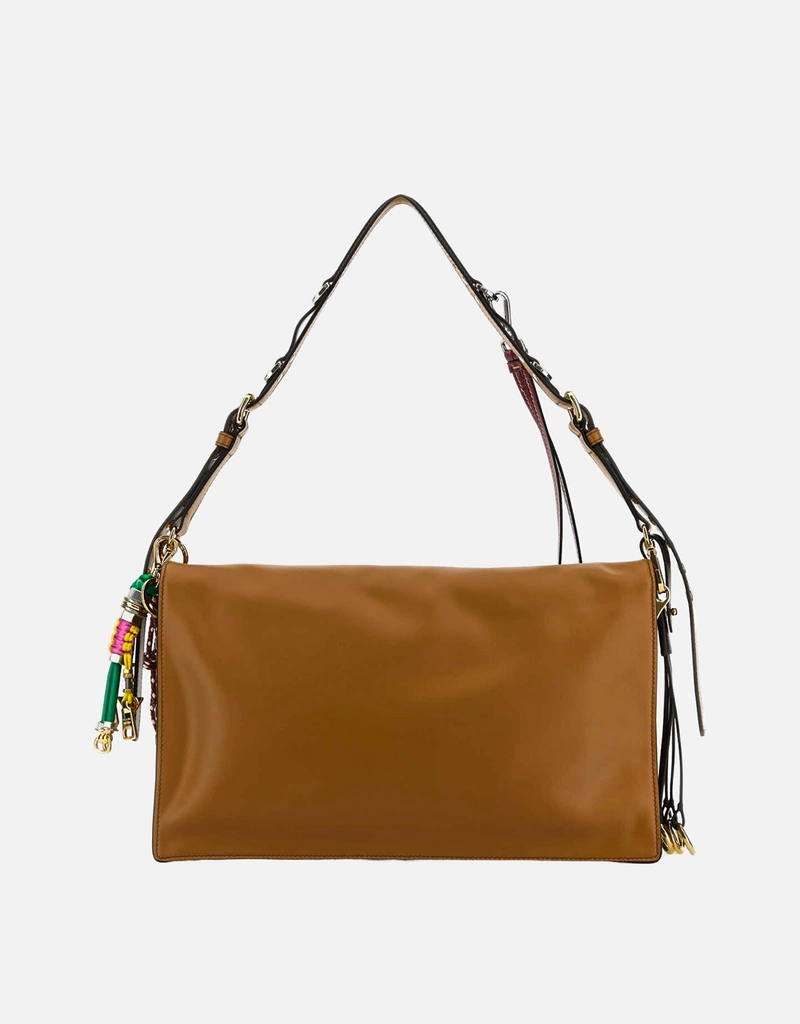 プラダ キャメルバッグ Prada ラージキャメルレザーショルダーバッグ () IFCHIC.COM