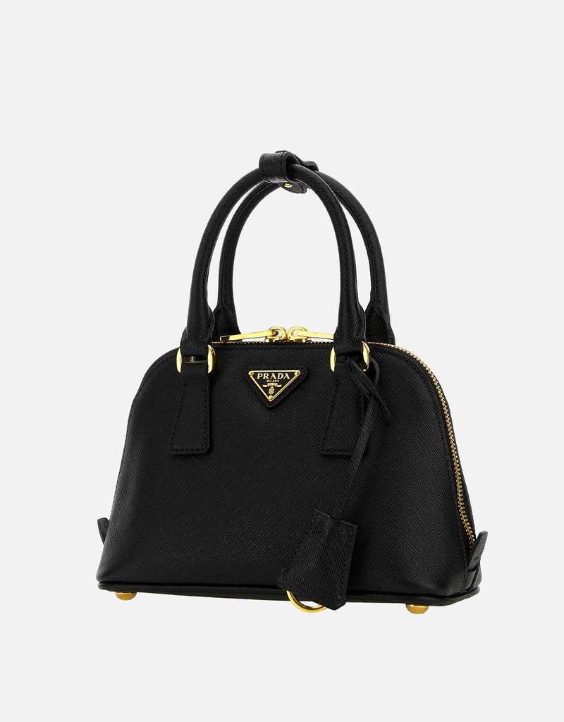 Prada ブラックレザーハンドバッグ () IFCHIC.COM