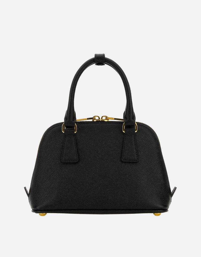 PRADA ブラック レザー ハンドバッグ Prada ブラックレザーハンドバッグ () IFCHIC.COM