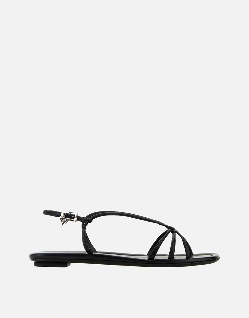 11月20日までタイムセール　PRADAスネイクサンダル Prada ブラックオヴィーネレザーサンダル () IFCHIC.COM