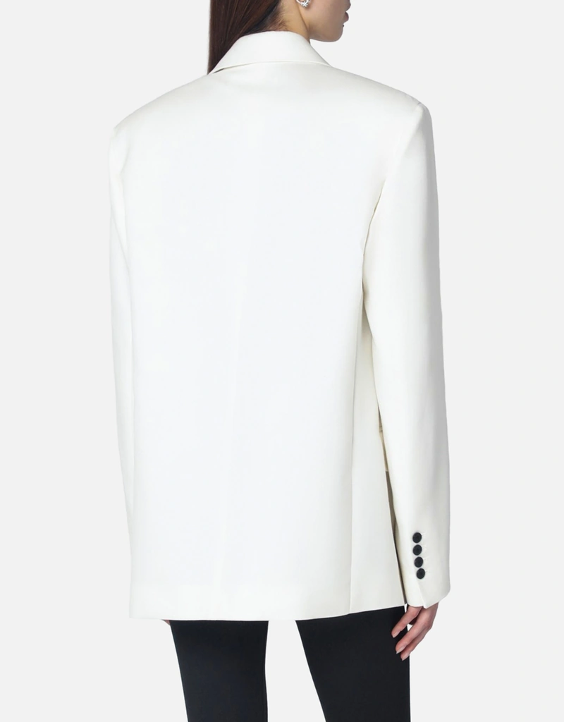 The Frankie Shop ダブルブレストポリエステルジャケット (すべての