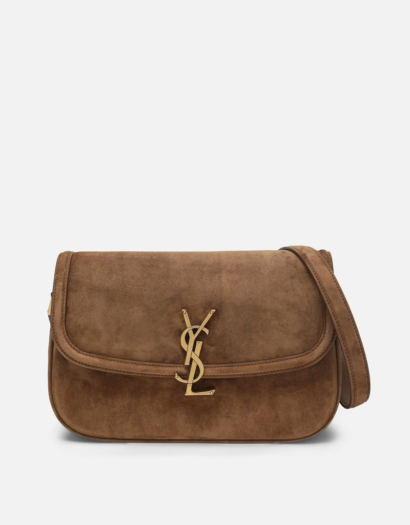 Saint Laurent ソルフェリノミディアムスエードショルダーバッグ