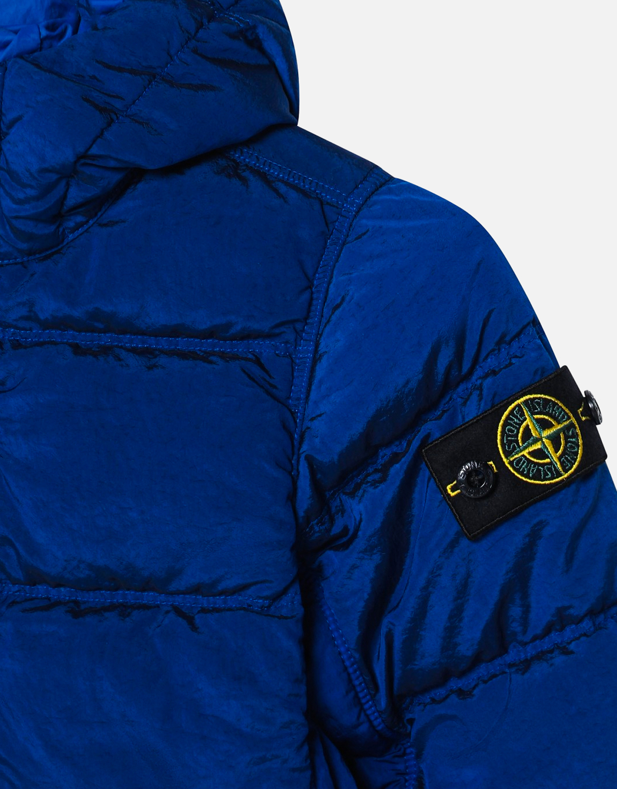 STONE  ナイロンジャケット 青 Stone Island Kids キッズ エレクトリックブルー ナイロン ジップ