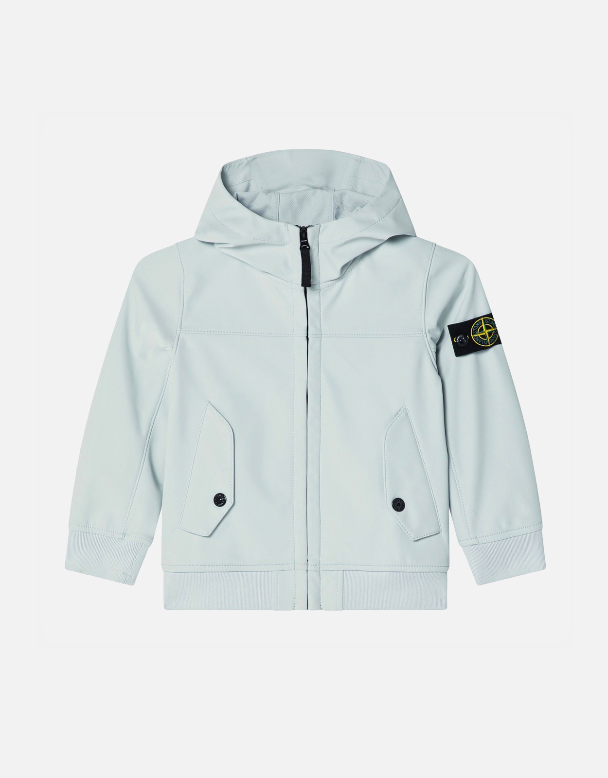 STONE  JUNIOR フード付きジャケット ライトブルー Stone Island Kids キッズライトブルーナイロンフードジャケット