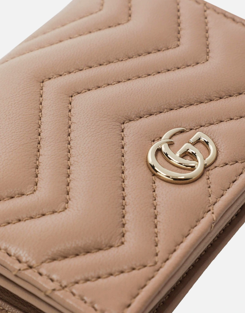 Gucci GGマーモントレザーカードケースウォレット (財布とカード