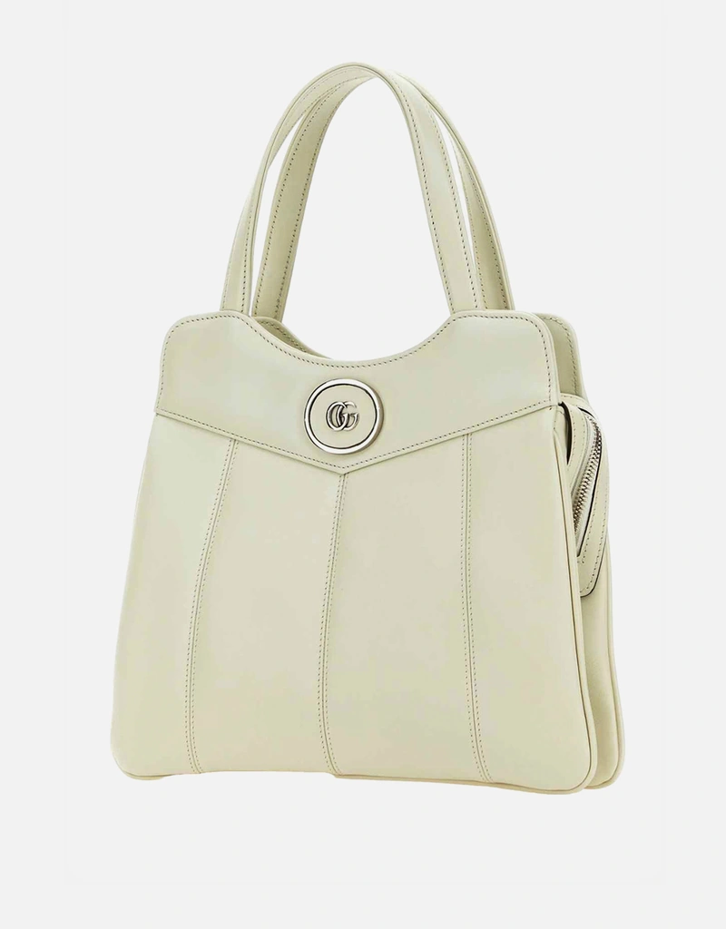 【GUCCI 】ホワイトレザーハンドバッグ Gucci プチGG小型レザーハンドバッグ () IFCHIC.COM