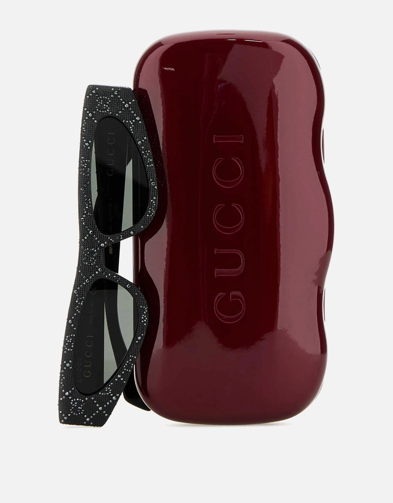 Gucci 装飾付きアセテートサングラス () IFCHIC.COM