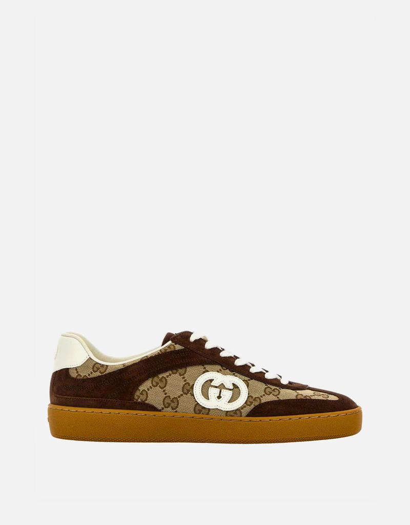 Gucci メンズ GG生地とスエード スニーカー () IFCHIC.COM