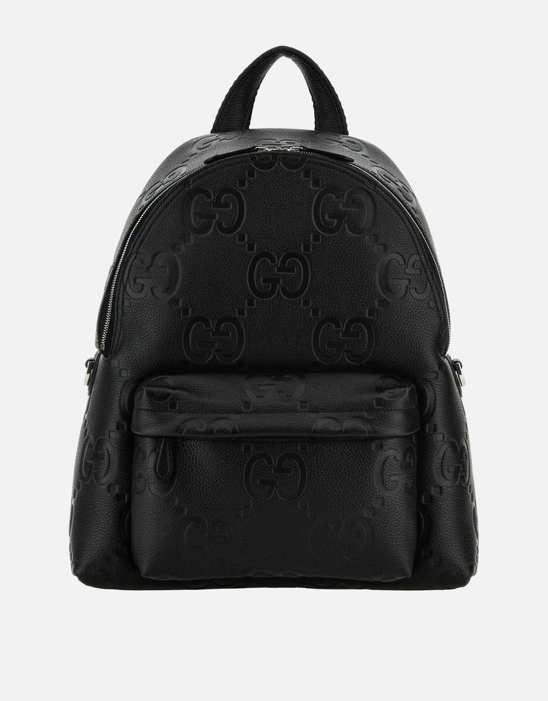 Gucci メンズ ブラック Jumbo GG レザー バックパック () IFCHIC.COM