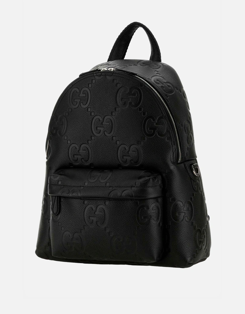 Gucci メンズ ブラック Jumbo GG レザー バックパック () IFCHIC.COM