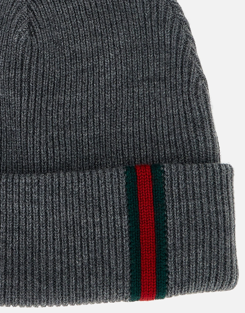 Gucci メンズWebディテールウールビーニー () IFCHIC.COM