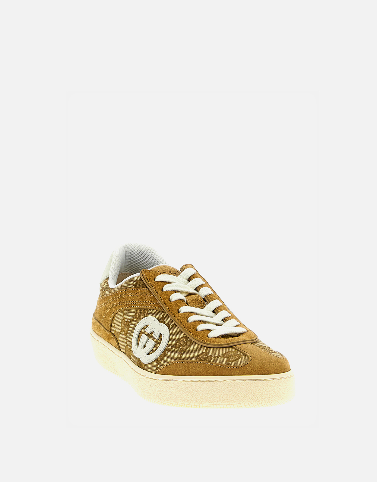 Gucci Women's G75 Suede Calfskin Leather Sneakers () IFCHIC.COM